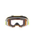 Alpinestars Supertech Corp Goggles, Motocross-Brille, neongelber und weißer Rahmen mit klarer Scheibe, graue Akzente, schwarzes verstellbares Band mit gelbem Branding und internem Silikon-Grip, Hochleistungs-Augenschutz für den Offroad-Rennsport