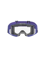 Alpinestars Vision 8 Corp Goggles, Motocross-Brille, Lila und Klar, mit lila A-FLEX-Rahmen, klarer Anti-Beschlag-Scheibe und einem breiten lila gewebten Band mit Wellenmuster, leistungsstarker Augenschutz für den Offroad-Rennsport