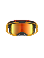 Alpinestars Vision 8 Schutzbrille Amber Mirror, gelbe Motocross-Brille mit feuerroten Gläsern und RAM-AIR-Belüftung.