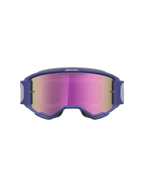 Alpinestars Vision 5 Drag Goggles, Motocross Goggles with Purple A-FLEX Frame, Pink Mirror Lens, and RAM-AIR Ventilation.