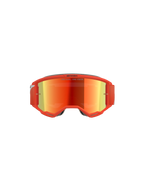 Alpinestars Vision 5 Corp Goggles, Motocross-Brille, oranger Rahmen mit orange-rot verspiegelter reflektierender Linse, rotes verstellbares Band, schlankes Offroad-Performance-Design