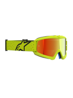 Alpinestars Vision Jugend-Schutzbrille Vesta, Motocross-Schutzbrille, Gelb Fluo und Rot verspiegelt, Anti-Beschlag-Linse und verstellbares Band.