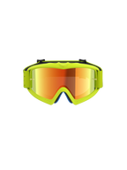 Alpinestars Vision Jugend-Schutzbrille Vesta, Motocross-Schutzbrille für junge Fahrer, Gelb Fluo mit rot verspiegelter Anti-Beschlag-Linse, Offroad-Zubehör