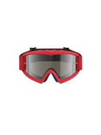 Alpinestars Vision Jeugd Vesta veiligheidsbril, motorcrossbril, rood fluo en zilveren spiegellens, anti-condens lens.