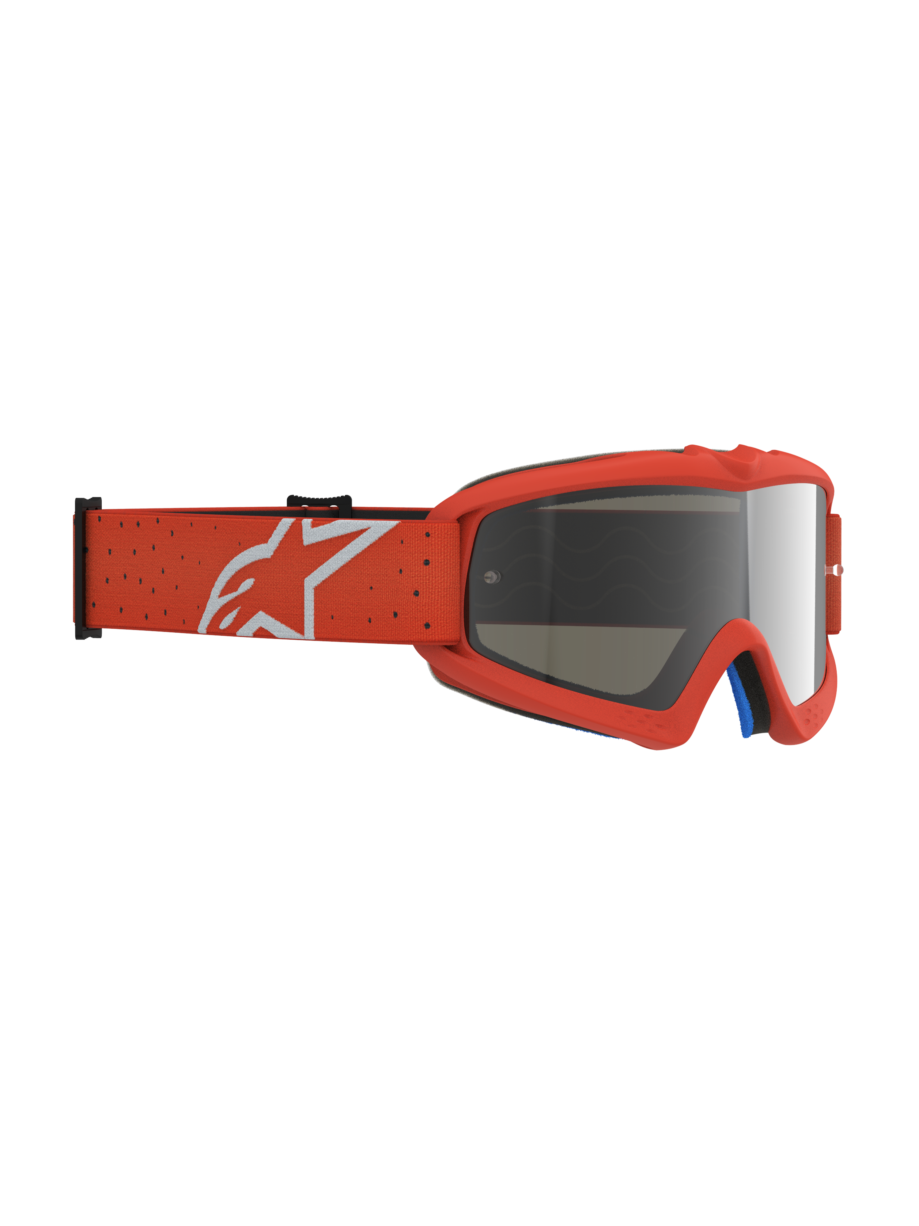 Alpinestars Vision Jugend-Schutzbrille Vesta, Motocross-Schutzbrille, Kinder, Orange und Silber, Anti-Beschlag-Scheibe