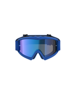 Alpinestars jeugd Vision Vesta veiligheidsbril, blauwe motocrossbril voor kinderen met spiegelende blauwe lens, anti-condens en UVA-bescherming, CE-gecertificeerd voor off-road rijden.