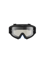 Alpinestars Vision Jeugd Atrox veiligheidsbril voor motorcross, zwart frame en zilveren spiegelende lens.