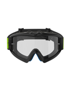 Alpinestars Vision Youth Hollow crossbril, motorcrossbril, antraciet en fluogeel, heldere anticondenslens met tear-off-pinnen, zwarte geweven band met fluoriserend gele accenten, beschermende off-road bril voor jonge rijders