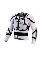 Alpinestars Bionic Action V3 Protection Jacket, white and black motocross armor with breathable mesh and A-Morph tech.