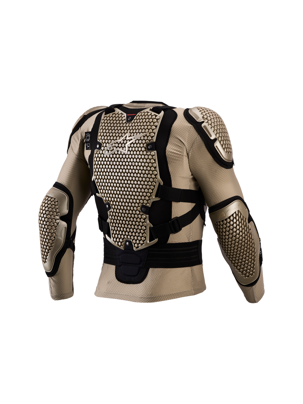 Alpinestars Bionic Action V3 beschermjas voor motocross, heren, aluminium en zwart, CE-gecertificeerde rugbescherming.