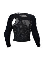 Alpinestars Bionic Race beschermingstop, zwarte mesh beschermjas voor heren met CE-niveau 1 schouder- en elleboogbescherming, achteraanzicht.