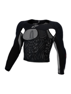 Alpinestars Bionic Race beschermingstop, motorcrossbescherming voor heren, zwart, stretch mesh met CE Level 1 A-Morph beschermers.
