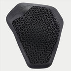Alpinestars Nucleon Flex Plus Shoulder Protector, Black, motorcycle armor insert featuring a perforated open-cell honeycomb structure, flexible and ergonomic design for impact protection