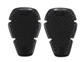 Alpinestars Bioflex Knee Protection, genouillères noires, paire d'inserts de protection fins dotés d'une structure à cellules reliées avec ventilation en forme de losange, design ergonomique léger pour la protection contre les chocs, logo Alpinestars et marquage Bioflex sur la partie supérieure