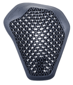 Alpinestars Nucleon Flex Pro Shoulder Protector, Anthracite, featuring a highly ventilated open-structure design, flexible and lightweight ergonomic construction for motorcycle impact protection