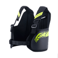 Alpinestars Bionic Rib Support, karting ribbenbeschermer, zwart en fluogeel, met verstelbare banden en centrale borstband, ademende mesh binnenvoering met gewatteerde panelen, ergonomisch ontwerp voor bescherming bij het karten