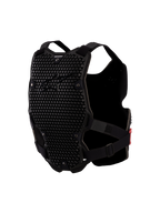 Alpinestars Bionic Action V2 Chest Protector, black motocross body armor with ventilated A-Morph honeycomb panels.