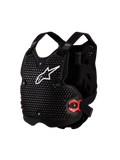 Alpinestars Bionic Action V2 Brustschutz, MX-Körperschutz, Schwarz und Weiß, CE-zertifiziert Level 1, A-Morph Technologie.