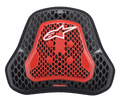 Alpinestars Nucleon KR Cell Cir protector, motorfiets borstbeschermer, transparant smoke rood en zwart, honingraat CELL-structuur, wit Alpinestars-logo, lichtgewicht geventileerde borstbescherming