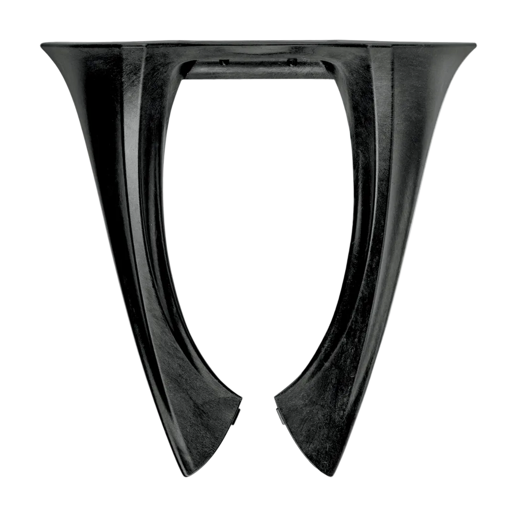 Alpinestars BNS Tech Carbon, support de cou pour motocross et tout-terrain, unisexe, noir, composé de polymère de carbone haute performance, vue de dessus montrant la structure ergonomique légère pour la protection contre les impacts.