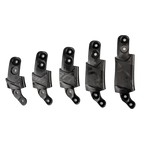 Alpinestars BNS Size Adapter Kit, Bionic Neck Support Accessory, Black, five plastic sizing components of varying heights for precise brace adjustment, modular fit components for off-road protection
