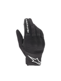 Alpinestars Copper, gants de moto urbains pour homme, noirs et blancs, en textile mesh léger et respirant
