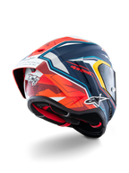 Alpinestars Supertech R10 Acosta Limited Edition Helmet, Motorcycle Racing Helmet, Blue, Red, and White Matt, carbon composite construction, ECE 22.06 and DOT certified
