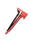 Spoiler Alpinestars Supertech R10 Miller Standard Limited Edition, aileron arrière aérodynamique pour casque de moto, rouge avec bandes noires et blanches, design de course profilé, accessoire de rechange pour casques S-R10