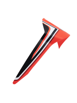 Alpinestars Supertech R10 Miller Standard Limited Edition Spoiler, Motorcycle Helmet Aerodynamic Rear Spoiler, Red with Black and White Stripes, Sleek Racing Design, Replacement Accessory for S-R10 Helmets
