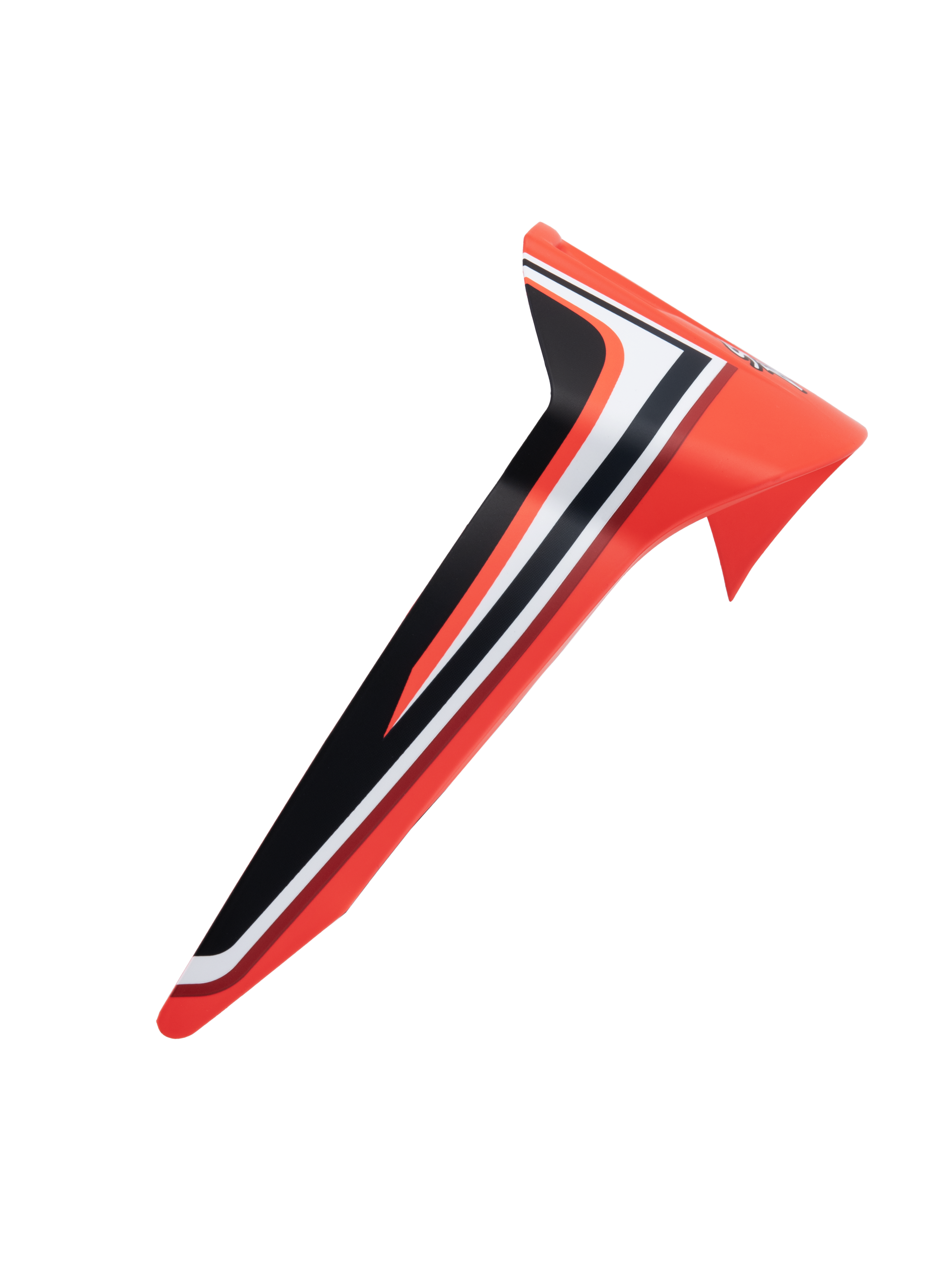 Alpinestars Supertech R10 Miller Standard Limited Edition spoiler, aerodynamische achterspoiler voor motorhelm, rood met zwarte en witte strepen, gestroomlijnd race-ontwerp, vervangend accessoire voor S-R10 helmen