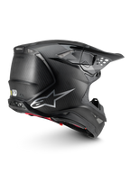 Alpinestars Supertech M10 Fame, casque de motocross en fibre de carbone noir, certifié ECE 22.06 avec MIPS.