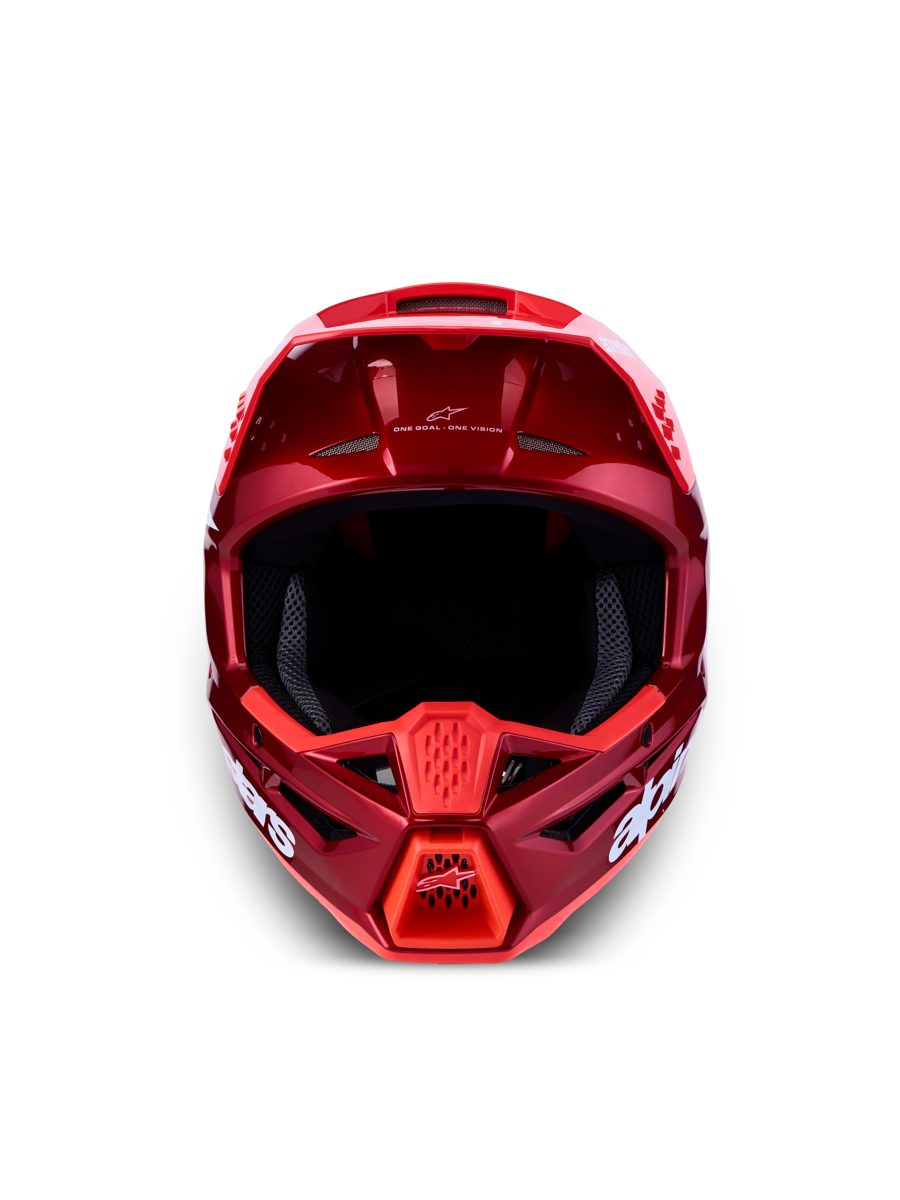 Alpinestars SM3 Radium Helm ECE06, Motocrosshelm, Rot und Weiß, ECE 22.06 zertifiziert, leichte thermo-injizierte Schale