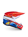Alpinestars jeugd SM3 Falcon helm, motorcrosshelm voor jongeren, rood en blauw, lichtgewicht schaal, ECE 2206-gecertificeerd, zijaanzicht