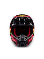 Alpinestars S-M5 Rash ECE 22.06 helm, motocross off-road helm in donkergrijs en helderrood, geventileerde thermoplastische schaal, ECE-gecertificeerd.
