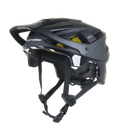Casque Alpinestars Vector Tech Solid, casque de VTT noir, finitions mates et brillantes avec 19 aérations, rembourrage intérieur Mips jaune, visière et sangles réglables, protection légère pour le Trail et l'All-Mountain