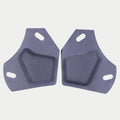 Alpinestars Supertech R10 Ear Pads Set, accessoire pour casque de moto, gris, paire de coussinets d'oreille internes de rechange présentant un support en tissu gris plat avec des découpes ovales et un rembourrage central surélevé, pièce d'entretien officielle pour les casques S-R10