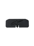 Alpinestars S-R7 Communication System Rear Cover, schwarze Abdeckung für Motorradhelme, Ersatzteil mit geprägtem Astar-Logo aus Polycarbonat