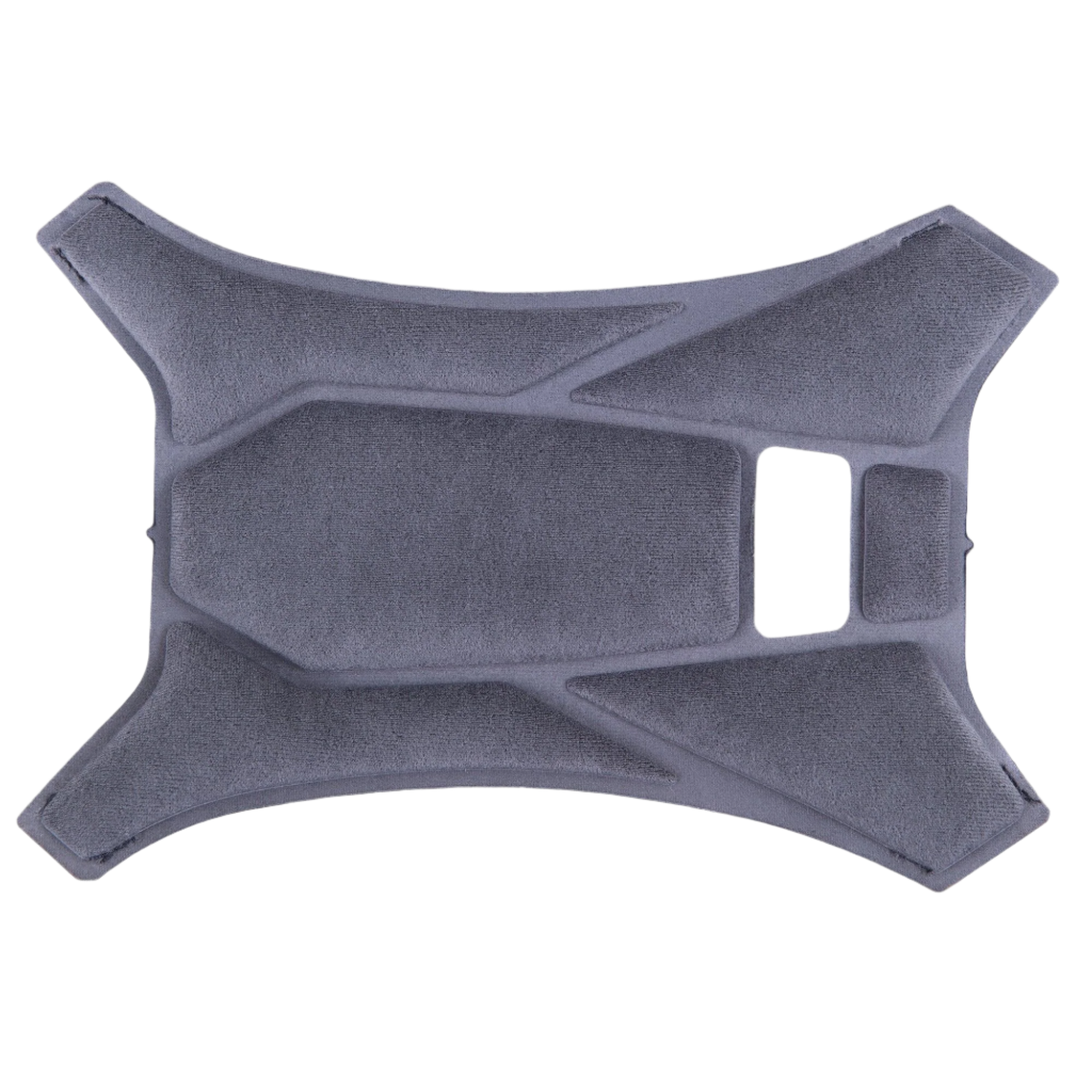 Alpinestars Supertech R10 Top Pad, graues Helmzubehör, Ersatz-Oberkopfpolster, geometrisch gepolstertes Design mit weicher Stoffstruktur, offizielle S-R10 Innenkomponente