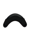 Alpinestars S-R7 kinbeschermer, motorracinghelm-accessoire, zwart met rode stiksels en TPU-constructie