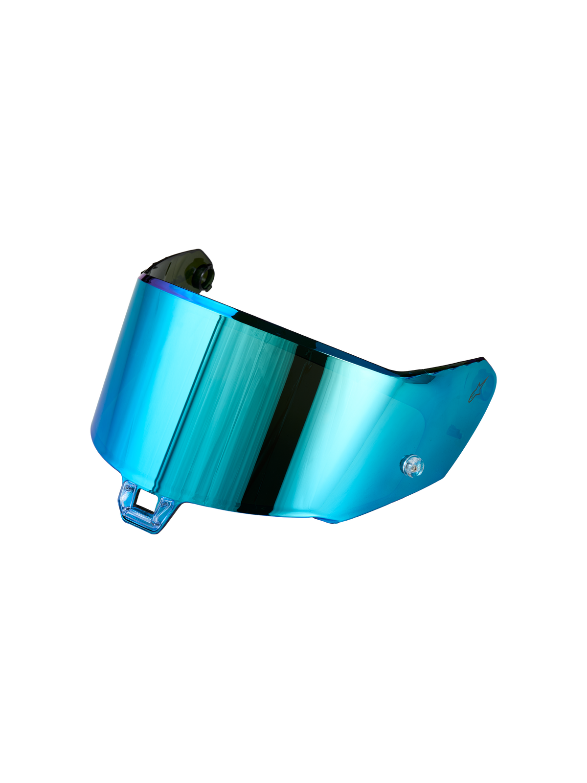 Alpinestars Absolute Vision Shield V2, vervangend motorhelmvizier voor road racing, blauwe spiegelafwerking, synthetische constructie