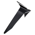 Alpinestars Supertech R10 Solid Standard Spoiler, accessoire de casque, noir brillant, pièce de rechange aérodynamique pour casques de moto S-R10, doté d'un design angulaire épuré avec une finition brillante