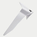 Spoiler Standard Supertech R10 Solid Alpinestars, accessoire de remplacement pour casque de moto, blanc brillant, design aérodynamique avec logo noir, pièce de rechange officielle pour casques S-R10