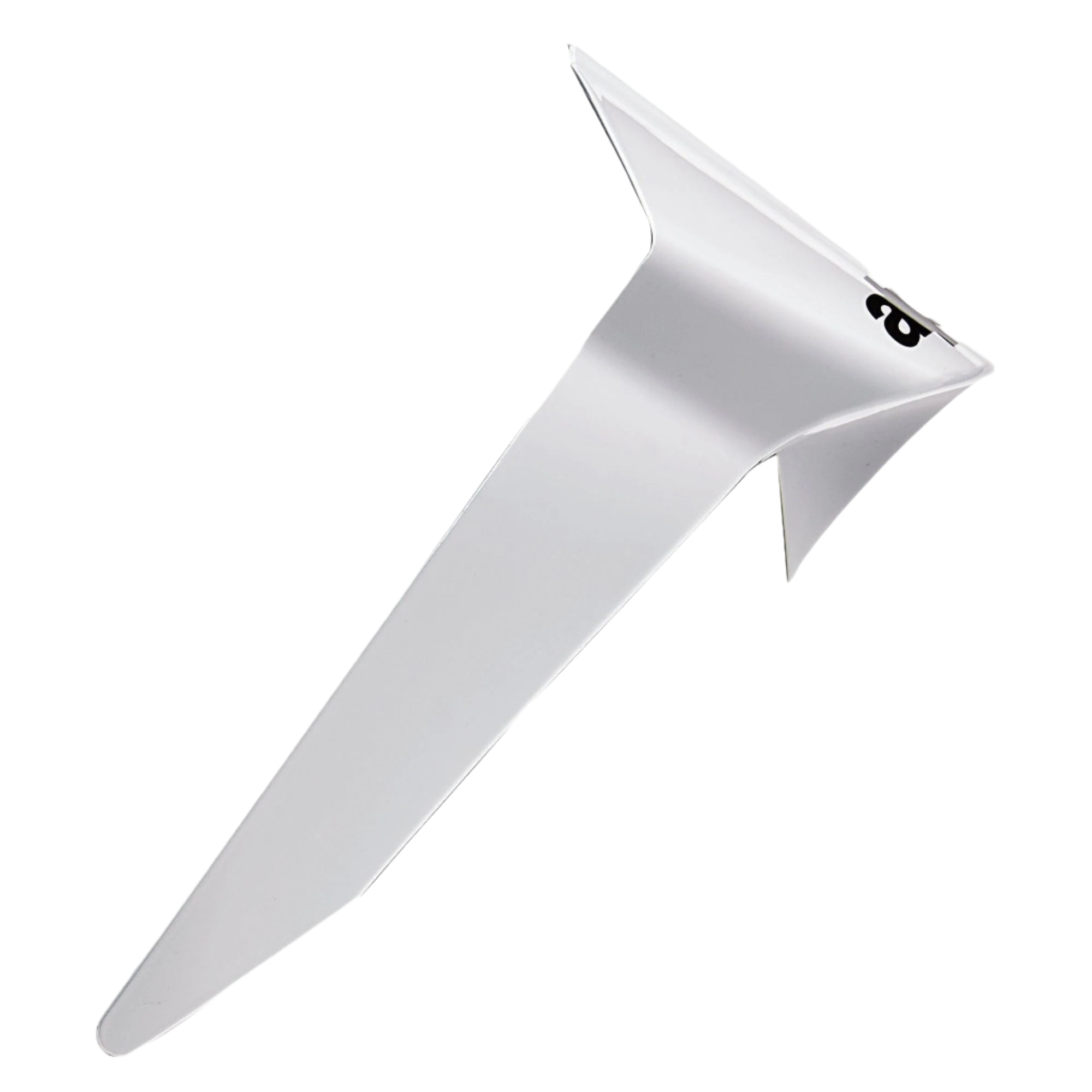 Alpinestars Supertech R10 Solid Standard Spoiler, accessoire de casque, blanc brillant uni, composant aérodynamique en plastique avec un petit logo noir, pièce de rechange officielle pour casques de moto S-R10