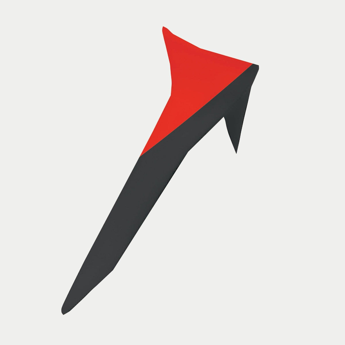 Alpinestars Supertech R10 Element Standard Spoiler, accessoire de casque, noir et rouge vif, aileron aérodynamique profilé avec une finition brillante, conçu pour les casques de course S-R10