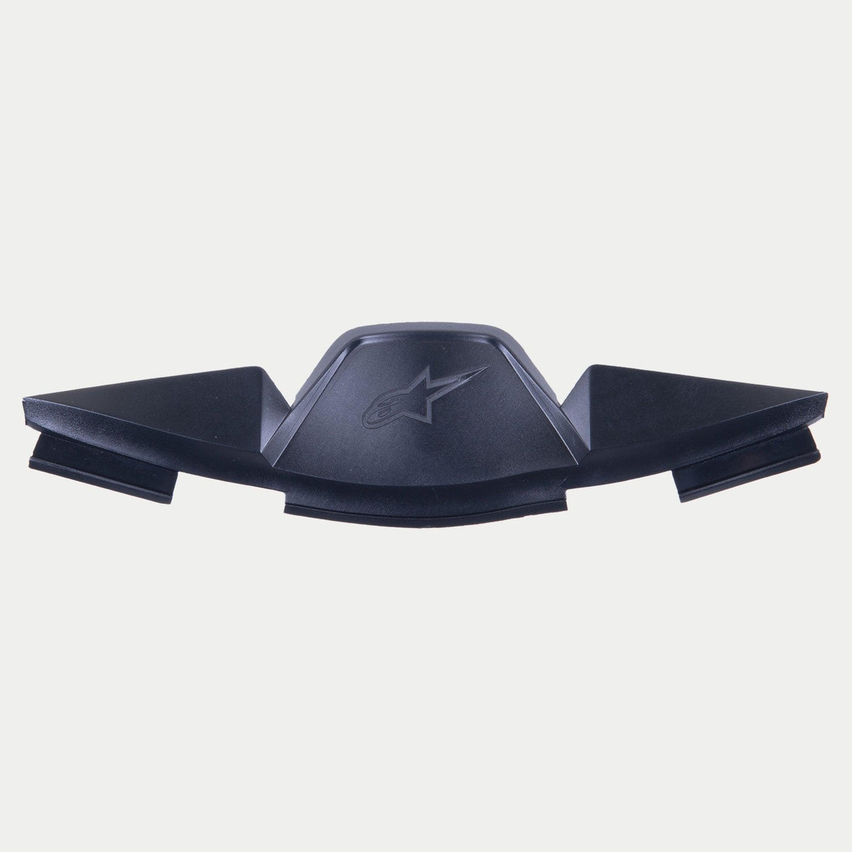 Alpinestars Supertech R10 Atemabweiser, Schwarzes Helmzubehör, mit geprägtem Stern-Logo und kantigem geometrischem Design zur Luftstromsteuerung und Reduzierung von Visierbeschlag