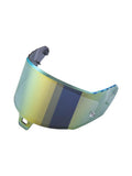 Alpinestars Supertech R10 AFHS-01 Shield, visière de casque, miroir or foncé, finition irisée avec des reflets dorés et bleu-vert, écran de protection incurvé pour casques de moto de course