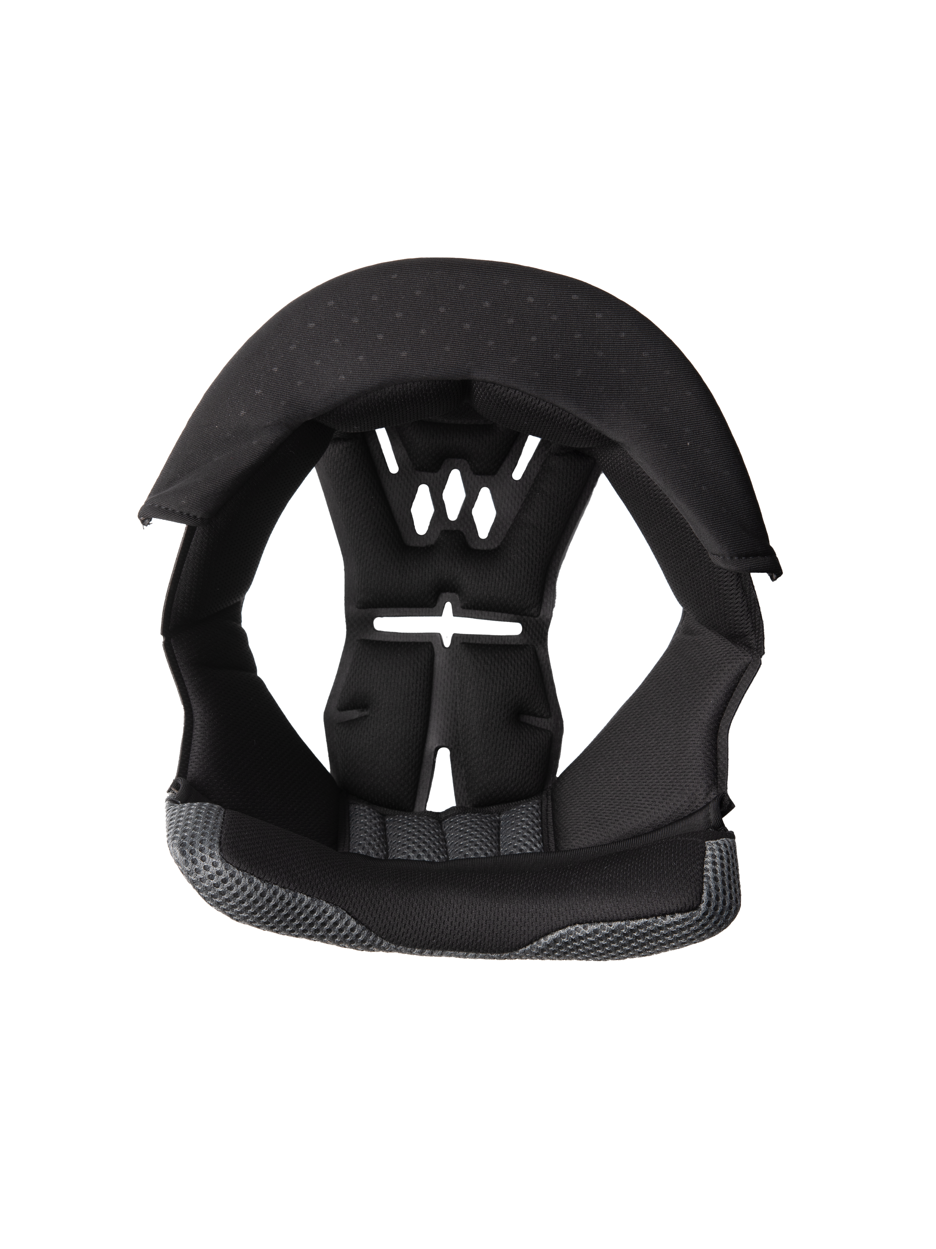 Alpinestars S-M3 Kronenpolster, Ersatz-Innenfutter für Motorradhelme, Schwarz und Grau, perforiertes Belüftungsdesign, Schaumstoffpolsterung mit Mesh-Gewebe, ergonomische Innenpolsterung für Komfort und Schutz