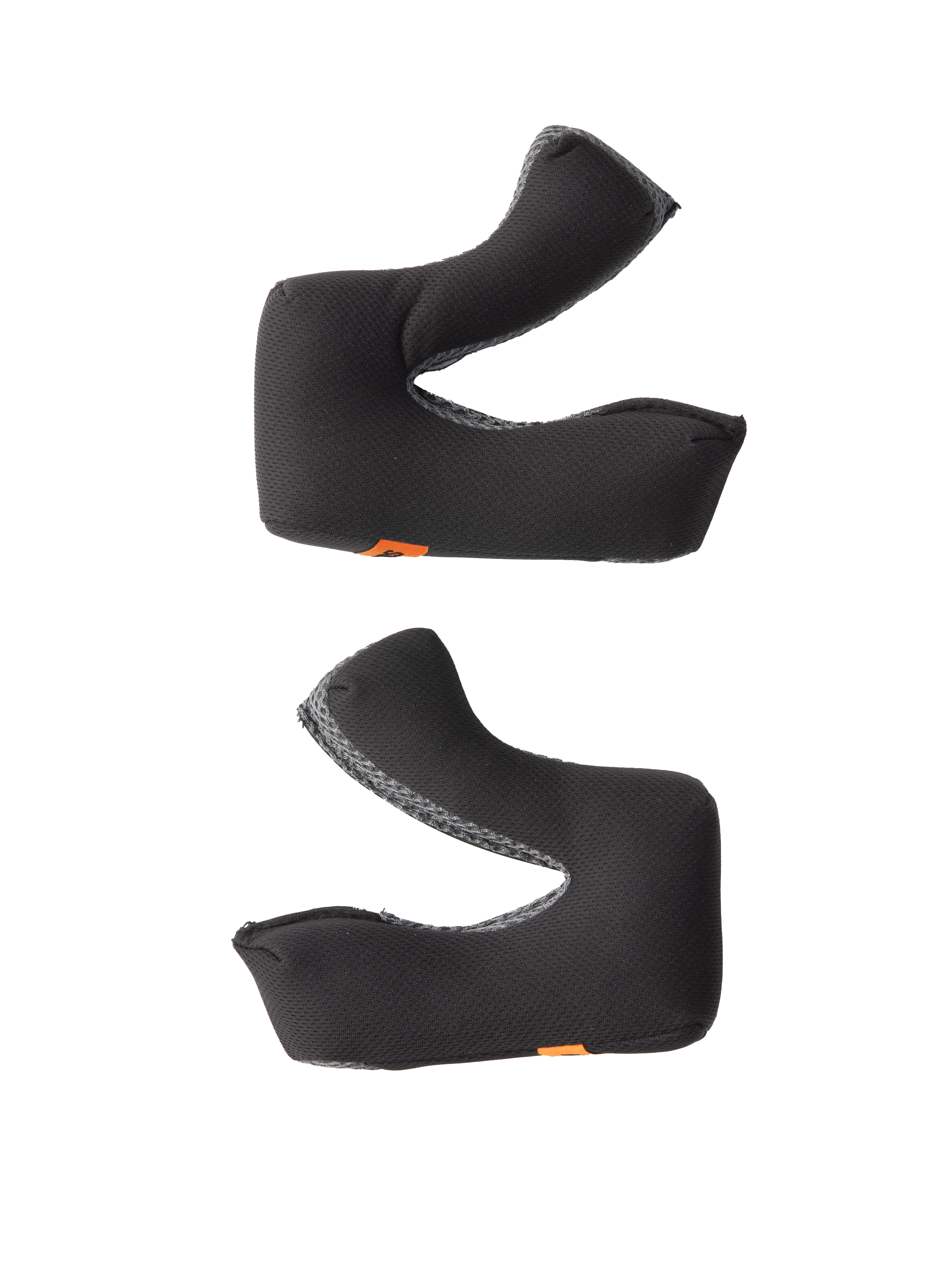 Alpinestars S-M3 Regular Wangenpolster-Set, Helmzubehör, Grau, Set aus linkem und rechtem Ersatz-Wangenpolster, konturierter Schaumstoff mit feuchtigkeitsableitendem Gewebe, kleine orangefarbene Logo-Laschen, entwickelt für S-M3 Offroad-Helme