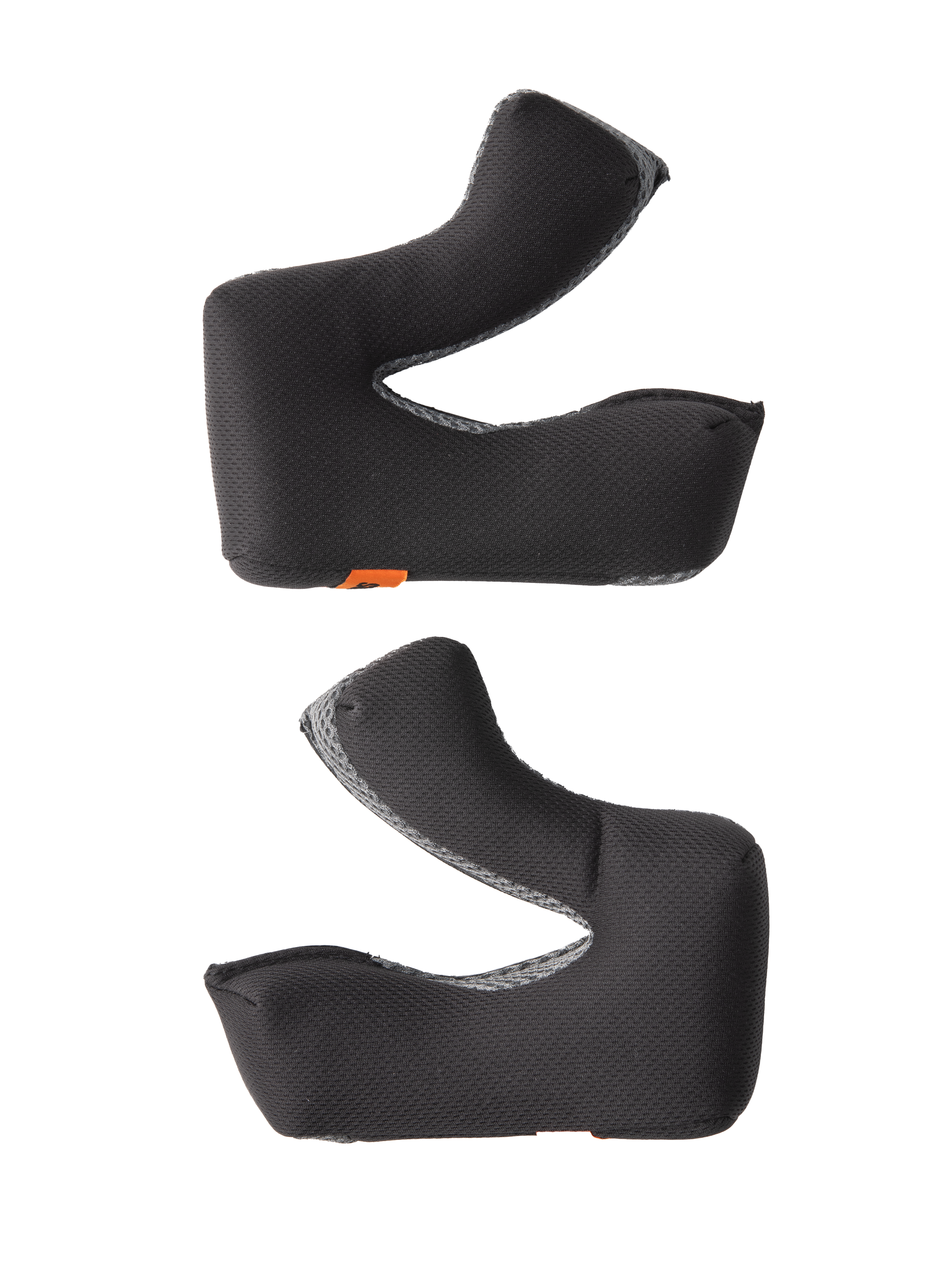 Alpinestars S-M3 wangkussenset +5MM, vervangende kussens voor motorcrosshelm, zwart getextureerd textiel met grijze mesh randen, ergonomisch gevormd ontwerp, vochtafvoerend materiaal voor extra comfort en een stevige pasvorm