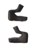 Alpinestars S-M7 Wangenpolster-Set, Ersatz-Helmpolsterung, Schwarz mit strukturiertem Wabengewebe und grauen Mesh-Kanten, konturierte Schaumstoffpolster für eine ergonomische Passform, mit orangefarbenen Notentriegelungslaschen, Motorradhelm-Zubehör